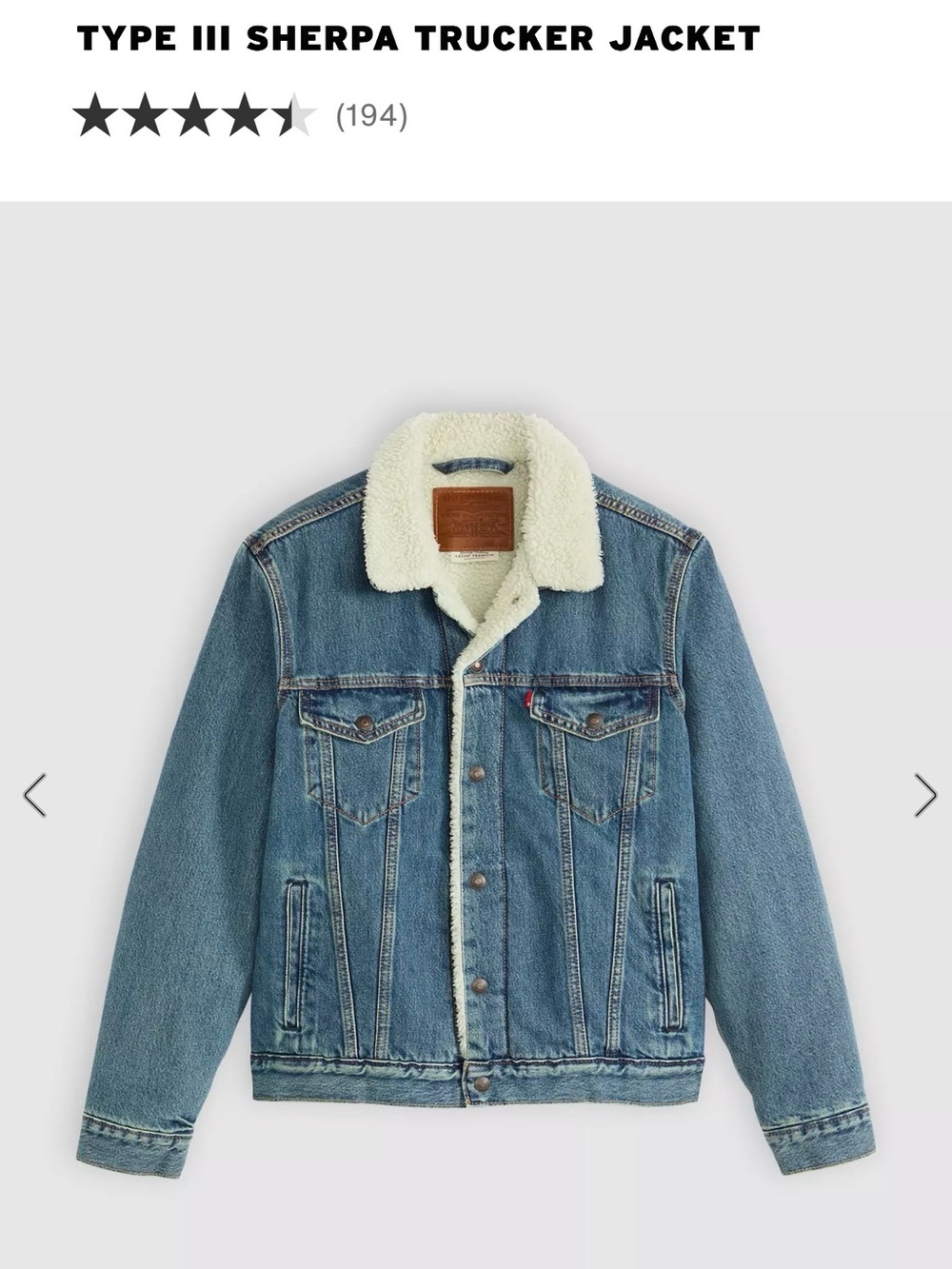 Levi's Light Blue Denim Sherpa-Lined Trucker Jacket